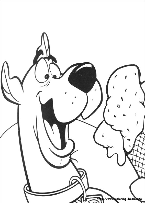 Scooby-Dou coloring picture