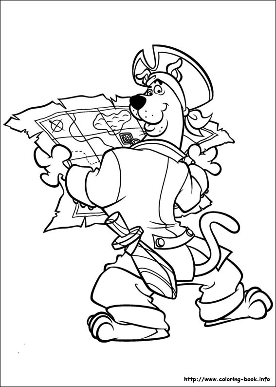 Scooby-Dou coloring picture