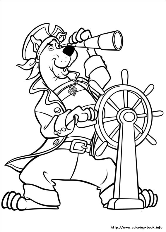 Scooby-Dou coloring picture