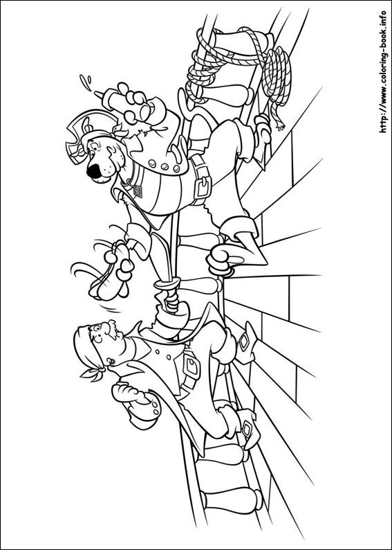 Scooby-Dou coloring picture