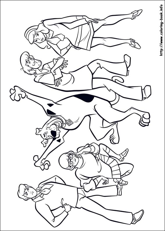 Scooby-Dou coloring picture