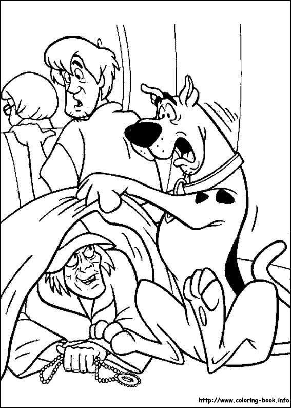 Scooby-Dou coloring picture