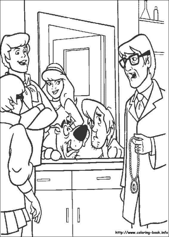 Scooby-Dou coloring picture