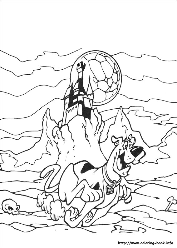 Scooby-Dou coloring picture