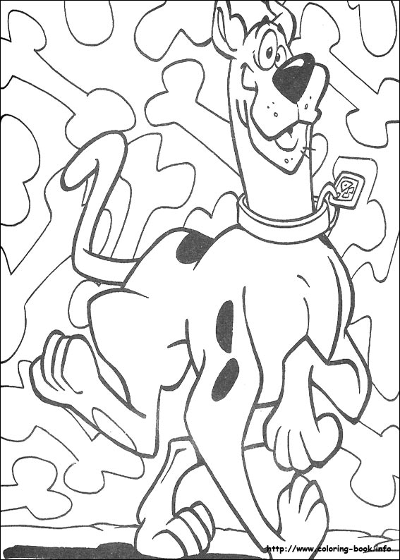 Scooby-Dou coloring picture