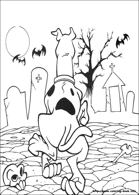 Scooby-Dou coloring picture