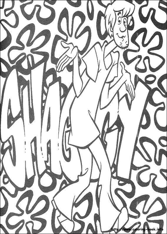 Scooby-Dou coloring picture