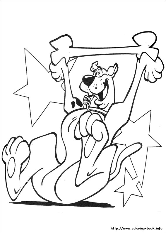 Scooby-Dou coloring picture