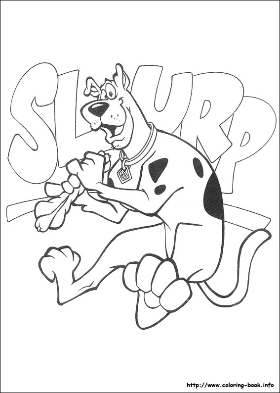 Scooby-Dou coloring picture