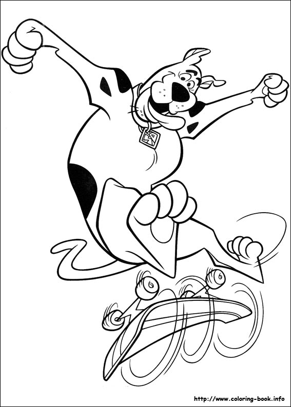 Scooby-Dou coloring picture