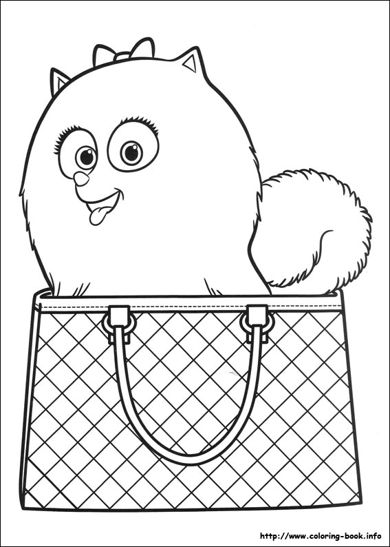 The secret life of Pets coloring picture