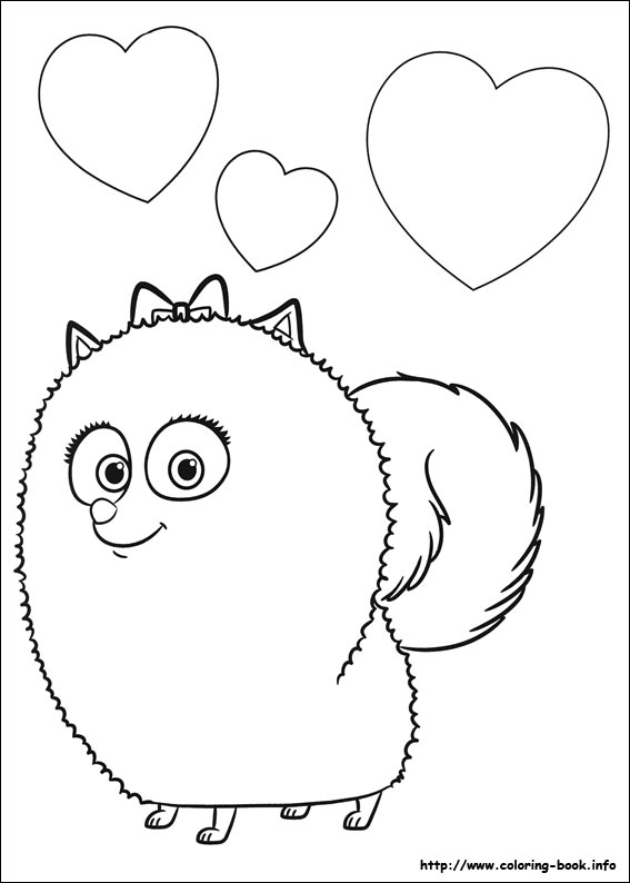 The secret life of Pets coloring picture