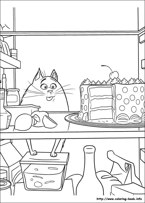 The secret life of Pets coloring picture