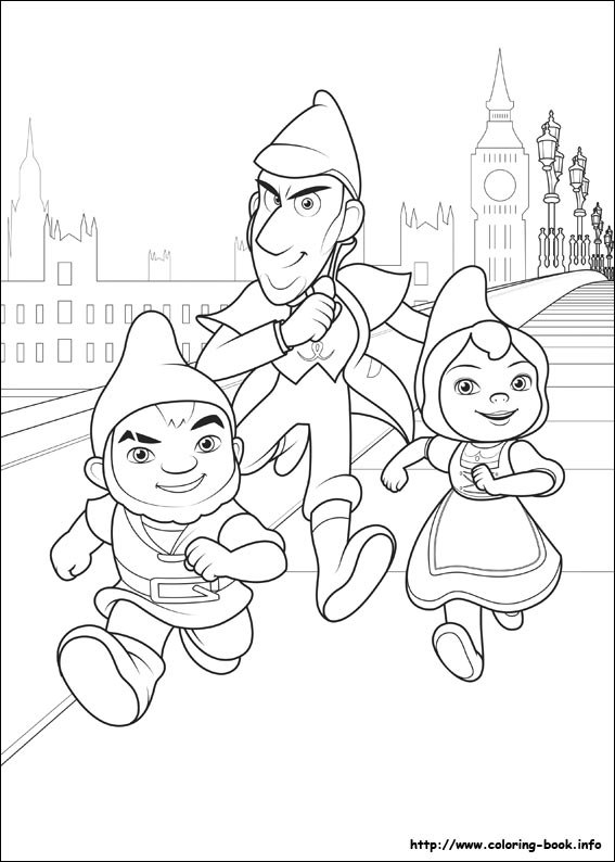 Sherlock Gnomes coloring picture