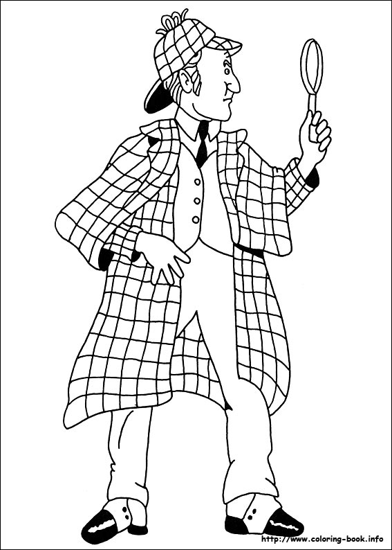 Sherlock Holmes coloring picture