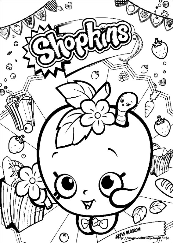 Shopkins coloring picture