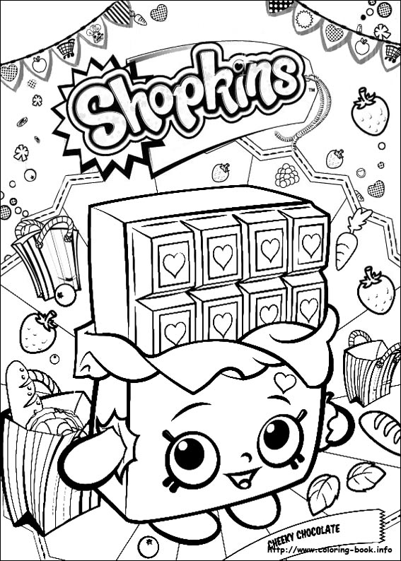 Shopkins coloring picture