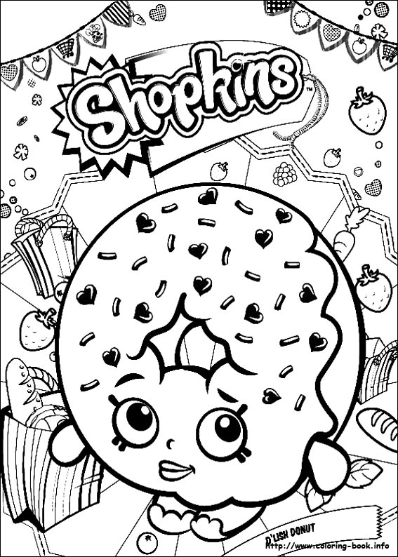 Shopkins coloring picture