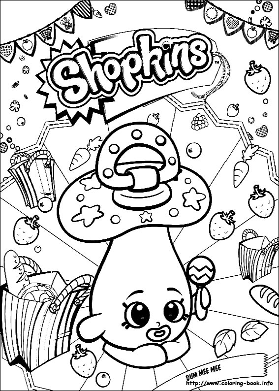 Shopkins coloring picture