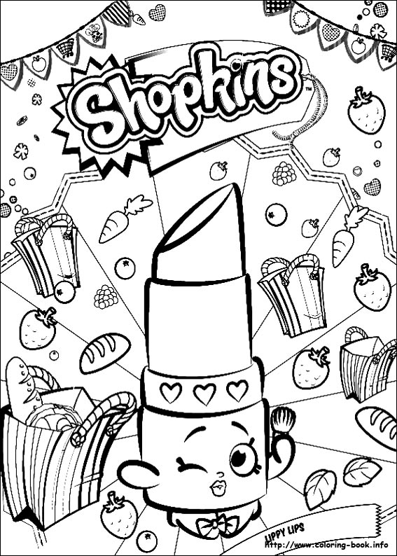 Shopkins coloring picture