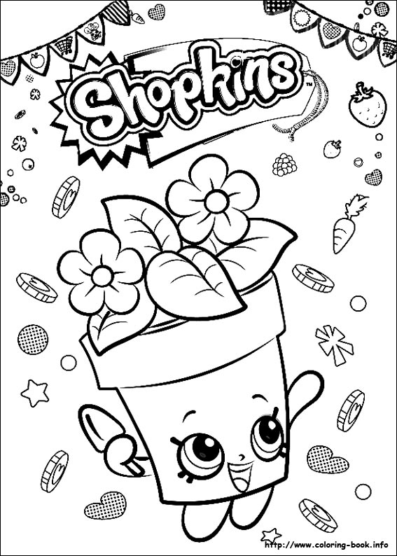 Shopkins coloring picture