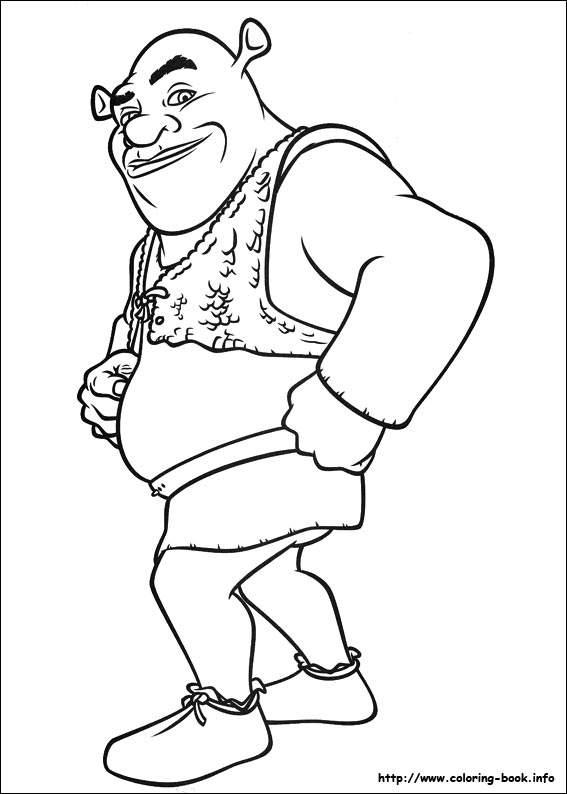 Shrek Forever after coloring picture