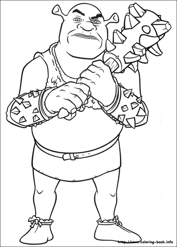 Shrek Forever after coloring picture