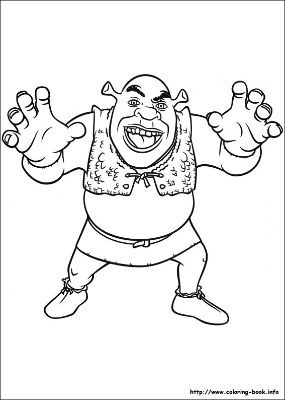 Shrek Forever after coloring picture