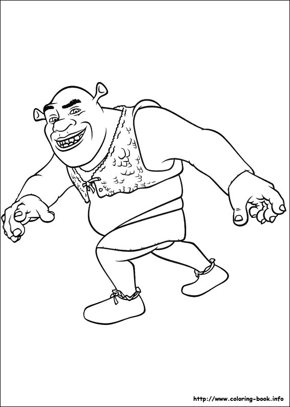 Shrek Forever after coloring picture