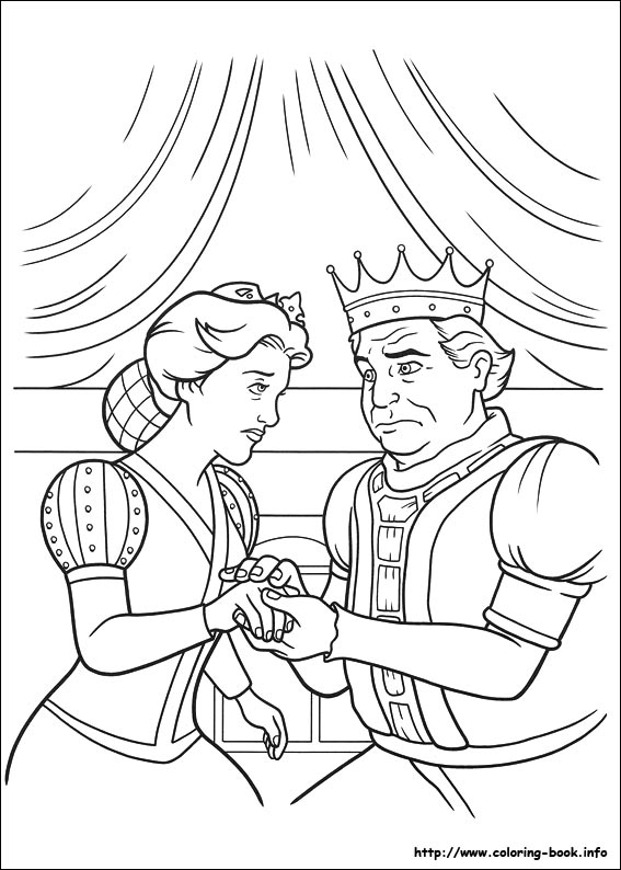 Shrek Forever after coloring picture