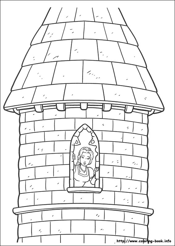 Shrek Forever after coloring picture