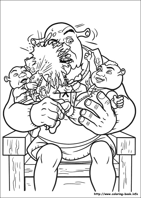 Shrek Forever after coloring picture