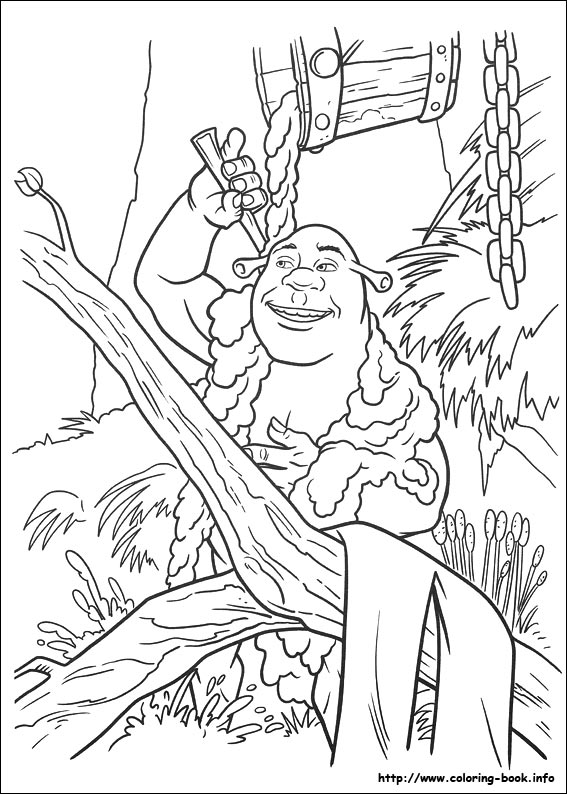 Shrek Forever after coloring picture