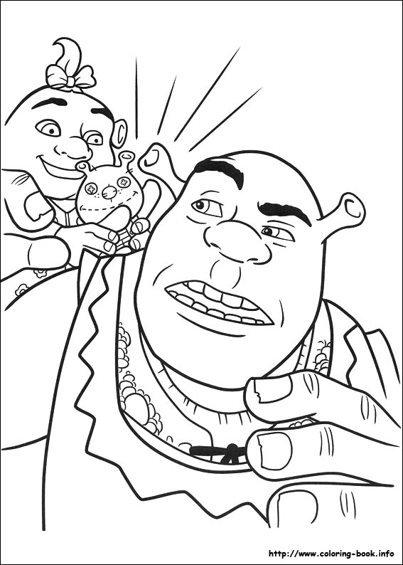 Shrek Forever after coloring picture