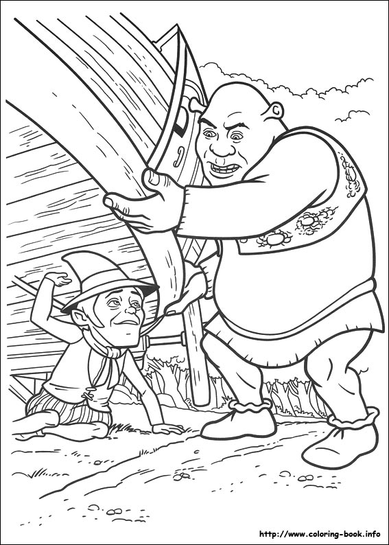 Shrek Forever after coloring picture