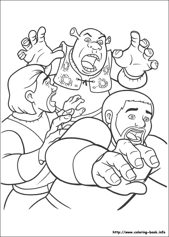 Shrek Forever after coloring picture