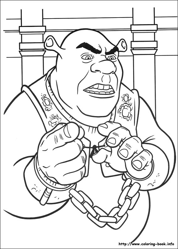 Shrek Forever after coloring picture