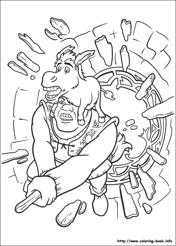 Shrek Forever after coloring picture