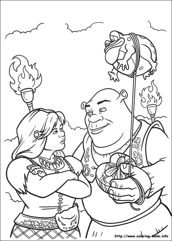 Shrek Forever after coloring picture