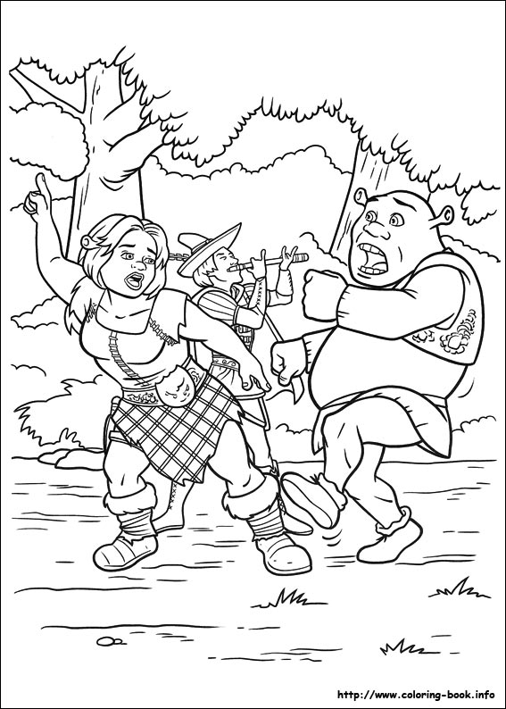 Shrek Forever after coloring picture