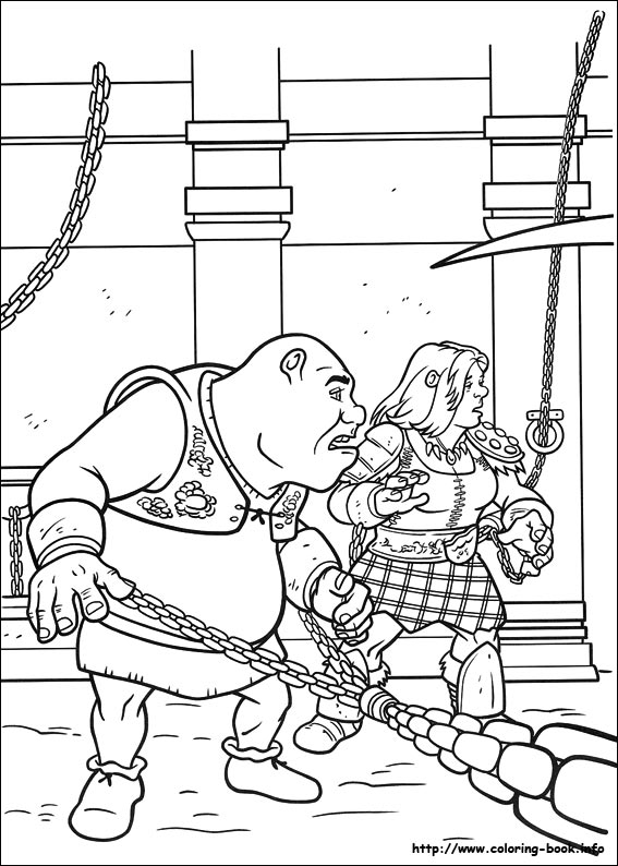 Shrek Forever after coloring picture