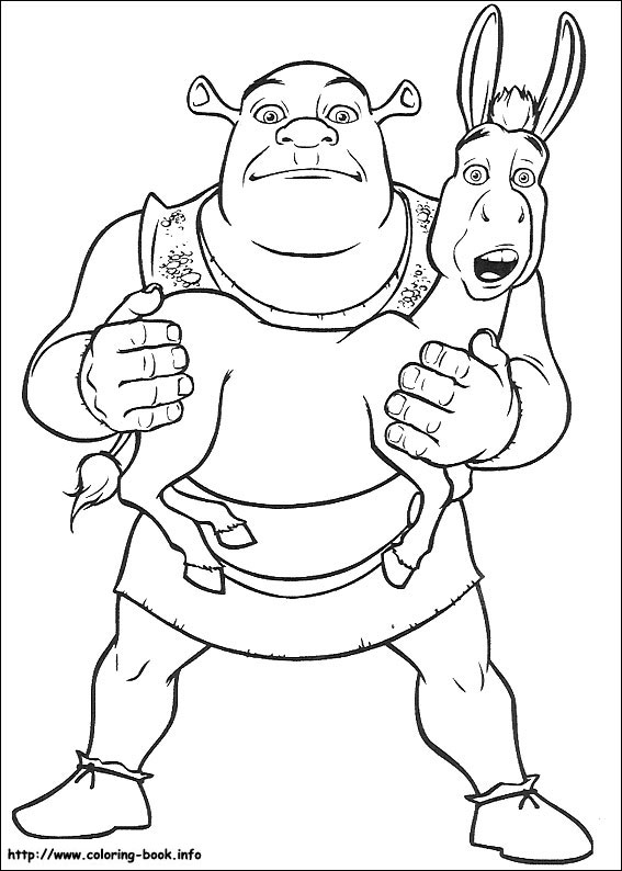 Shrek coloring picture