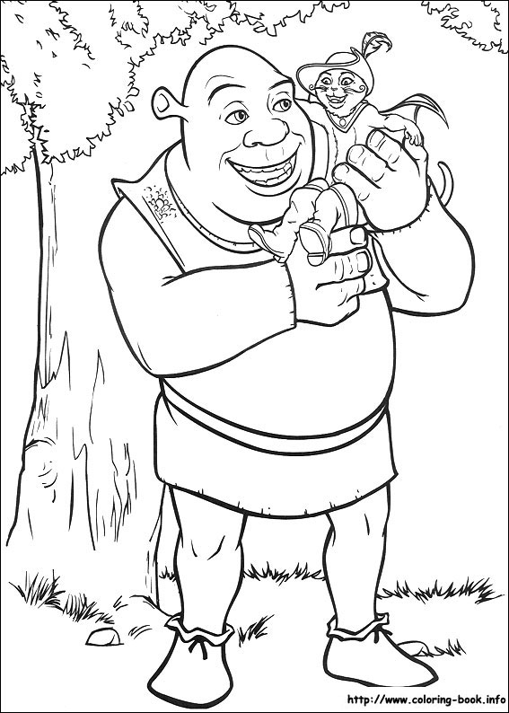 Shrek coloring picture