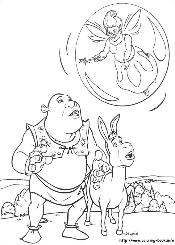 Shrek coloring picture