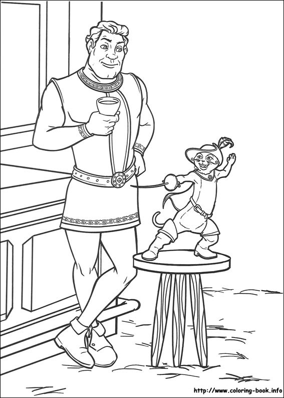 Shrek coloring picture