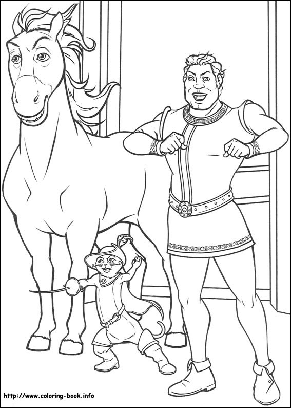 Shrek coloring picture