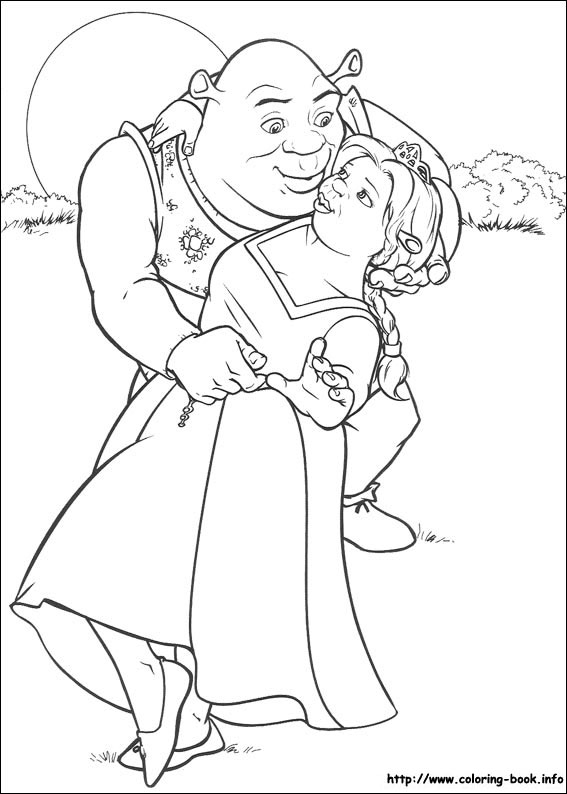 Shrek coloring picture