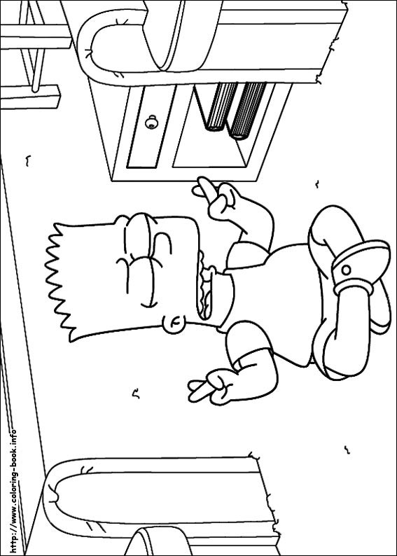 The Simpsons coloring picture