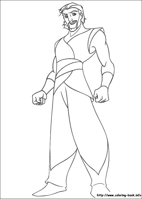 Sinbad coloring picture