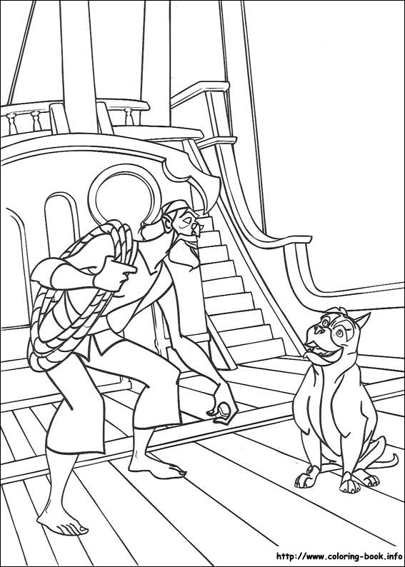 Sinbad coloring picture